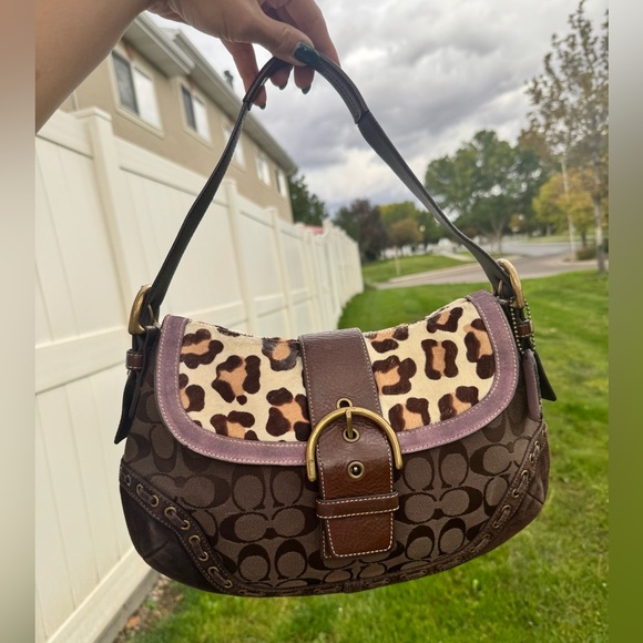 Coach Y2K Calf Hair Soho Flap #F10423 - Picture 1 of 16